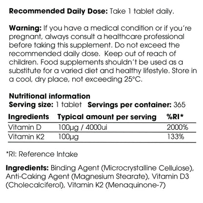 Active Vitamin D3+K2